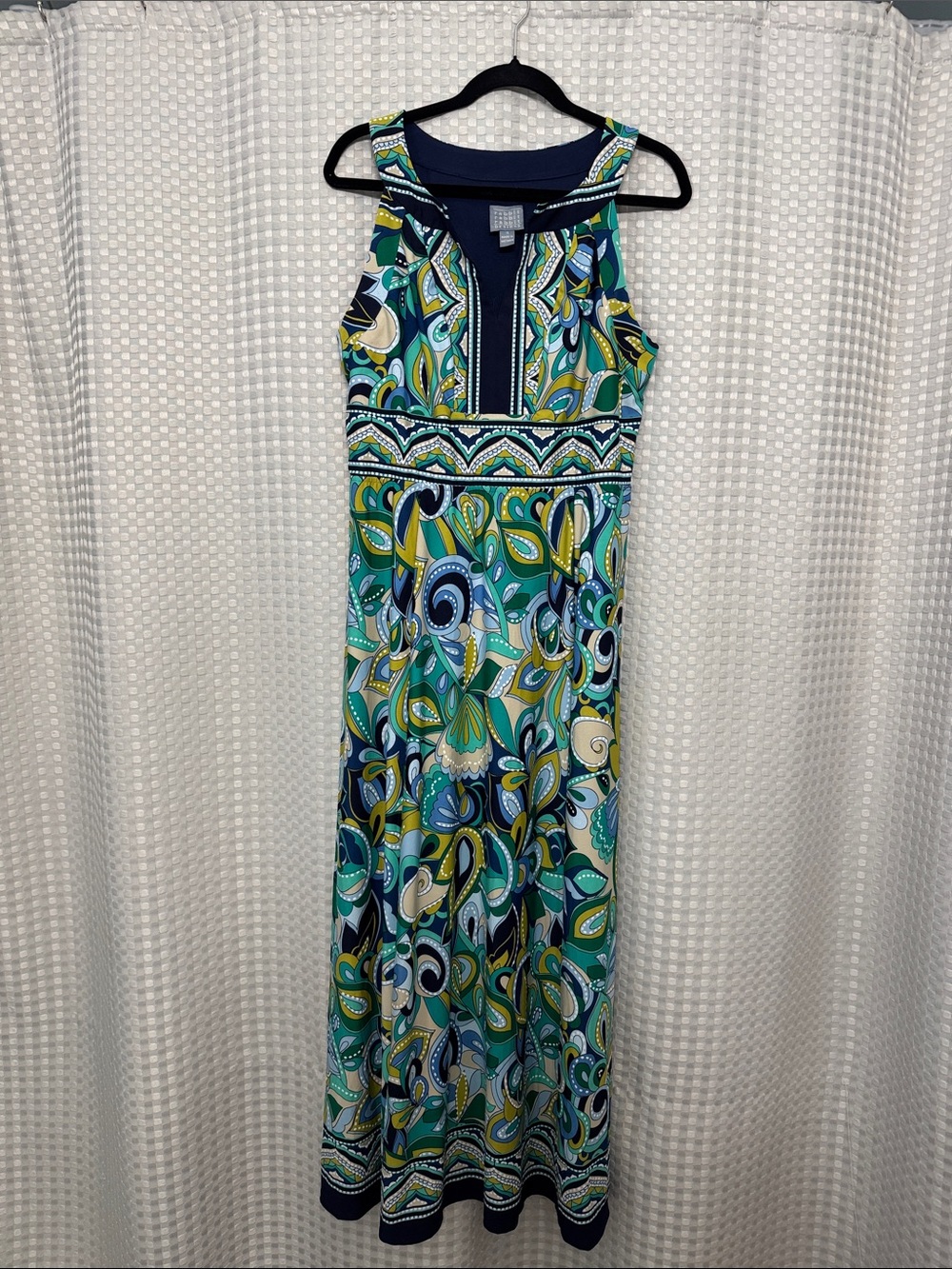 Rabbit Rabbit Rabbit ~ Cool Colors Paisley Maxi Dress